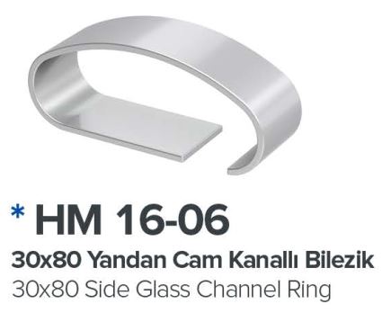 Yandan Cam Kanalli Bilezik