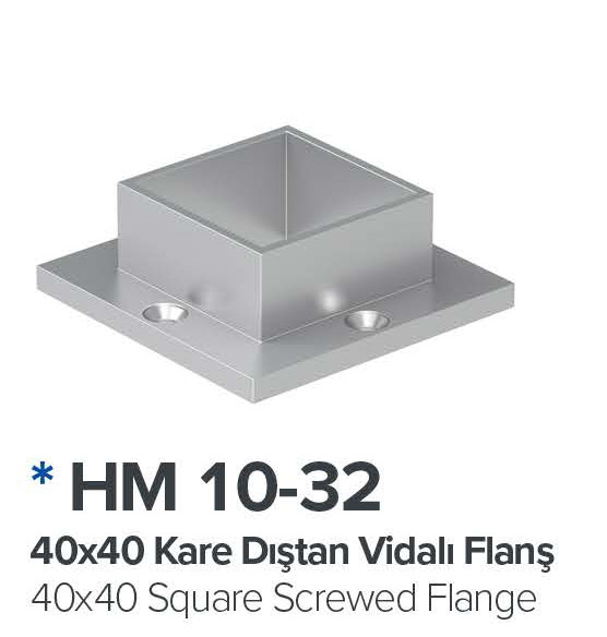 Kare Distan Vidali Flans