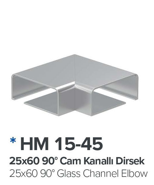 90 Cam Kanalli Dirsek