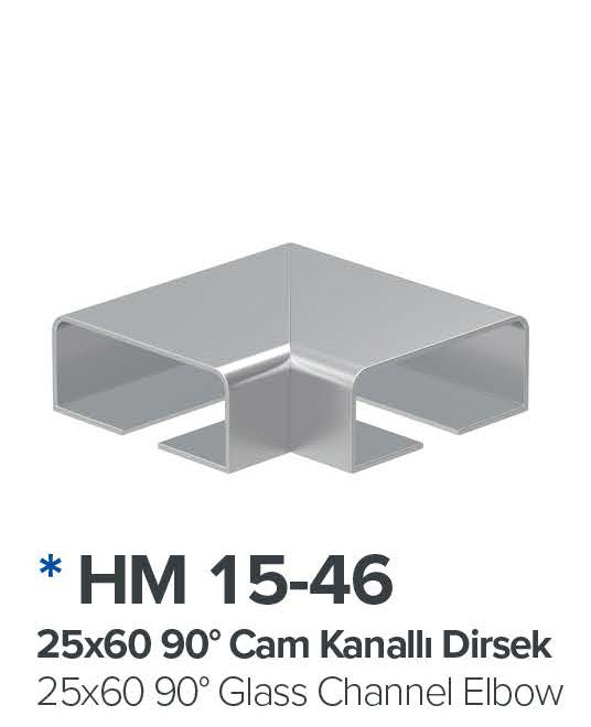 90 Cam Kanalli Dirsek
