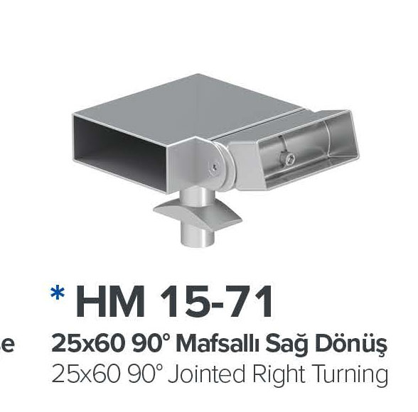 30X80 90 Mafsalli Sag Donus