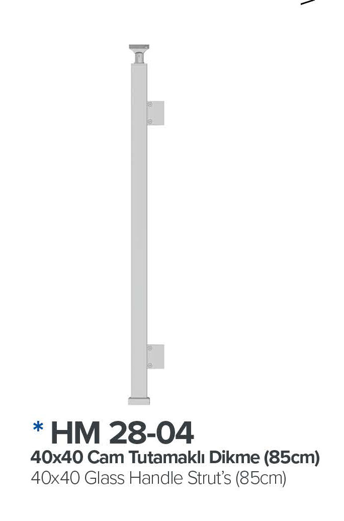 Cam Tutamakli Dikme 85 Cm