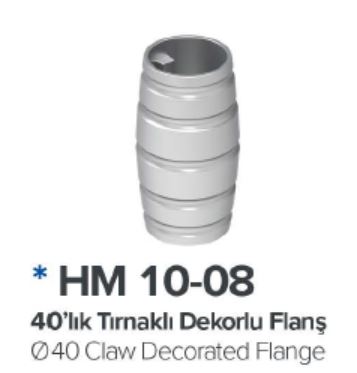 Tirnakli Dekorlu Flans