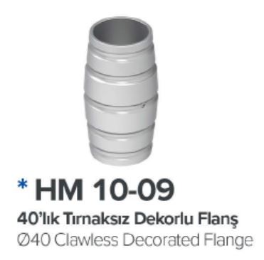Tirnaksiz Dekorlu Flans