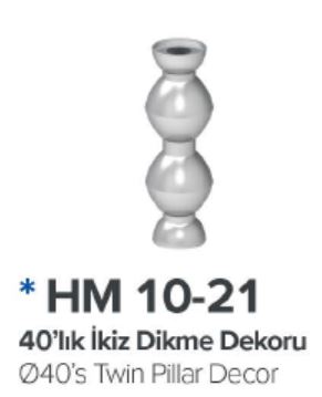 İkiz Dikme Dekoru