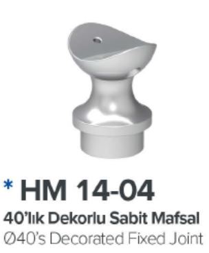 Dekorlu Sabit Mafsal