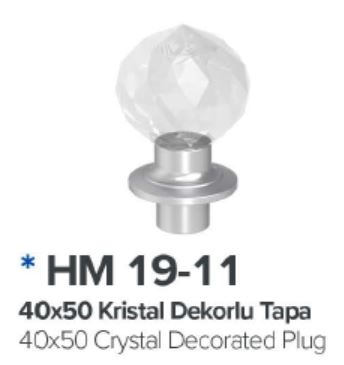 Kristal Dekorlu Tapa