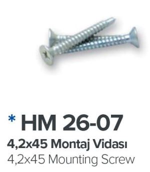 4,2X45 Montaj Vidasi